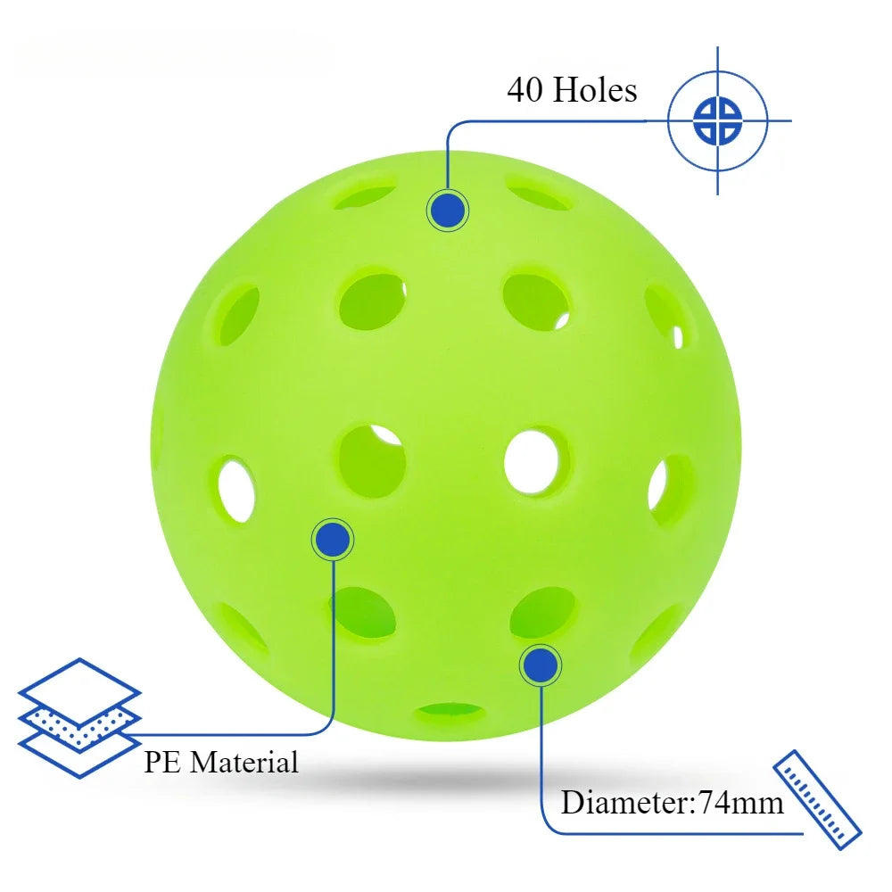 6 Blue Pickleball Balls