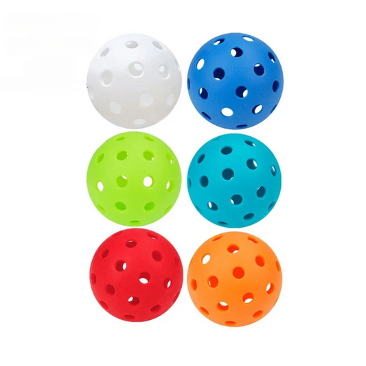 6 Multicolor Pickleball Balls