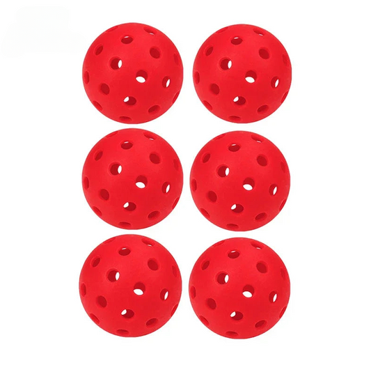 6 Red Pickleball Balls